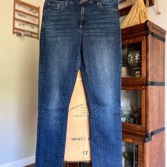 Lucky Brand Bridgette skinny jeans size 6 frayed bottoms - Picture 1 of 11
